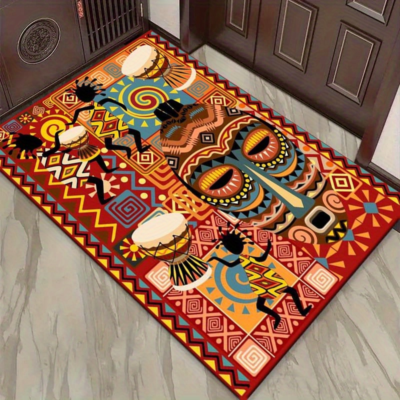 Home Art Textiles - African Art Rug for Cultural Decor