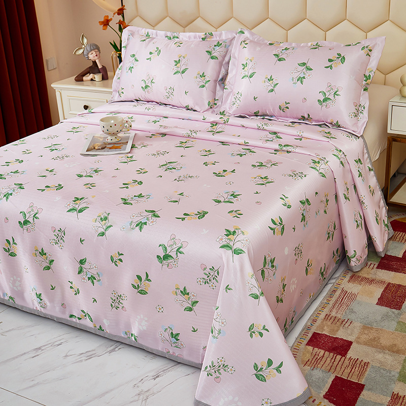Summer Ice Satin Printed Cooli - Hot Home Of Textiles 评论和价格