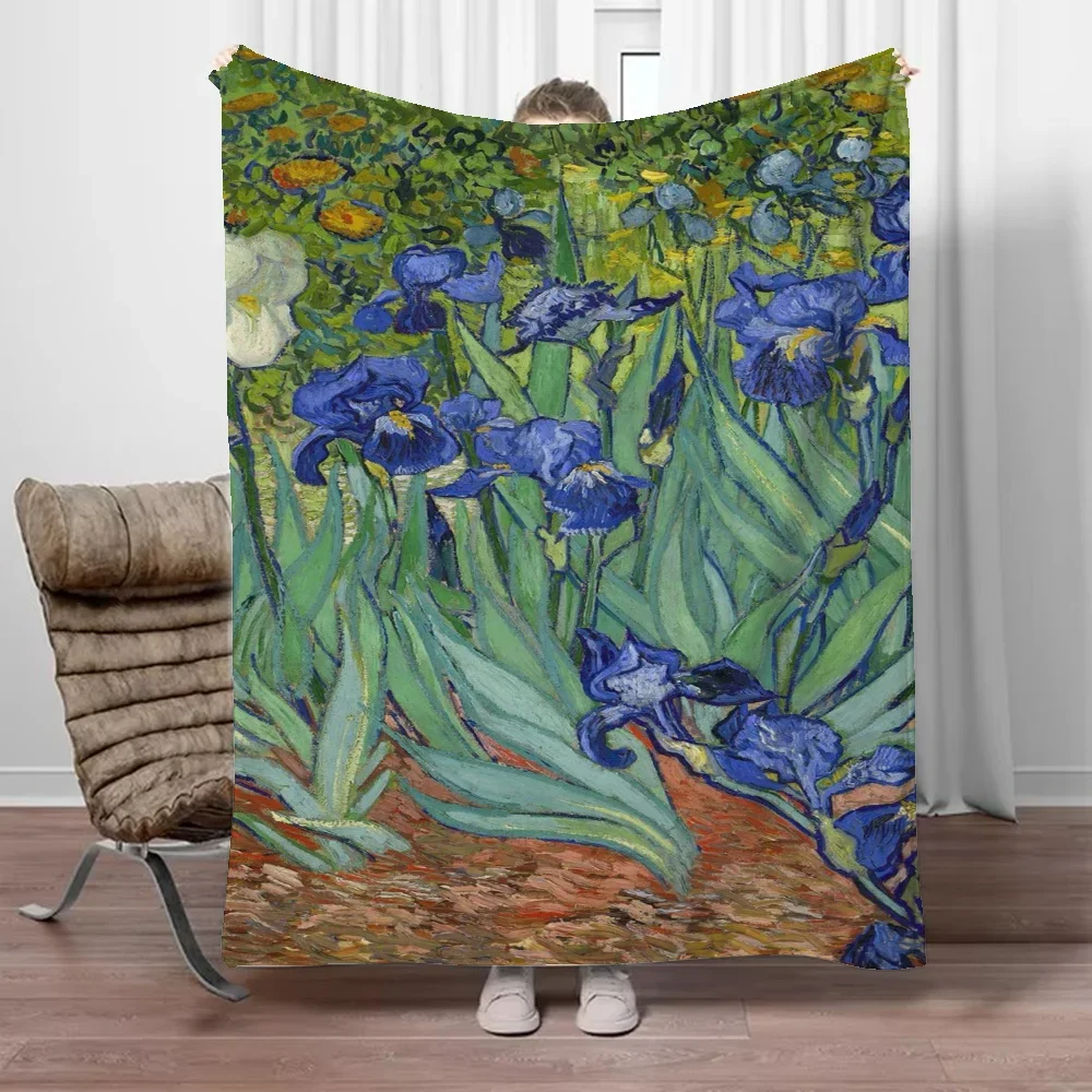 Van Gogh Boho Throw Blanket fo - Home Textiles Luxury 评论和价格