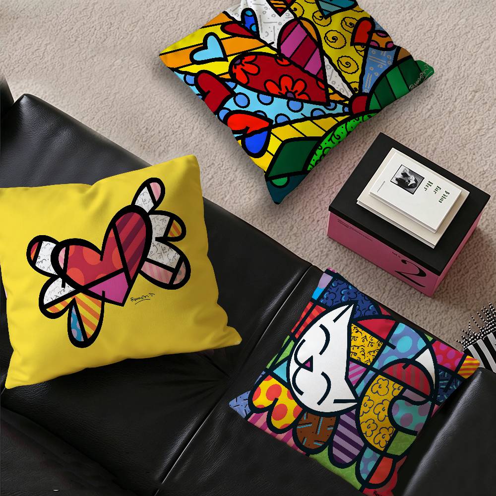 Britto Art pillow cover sofa c - Home Art Textiles 评论和价格