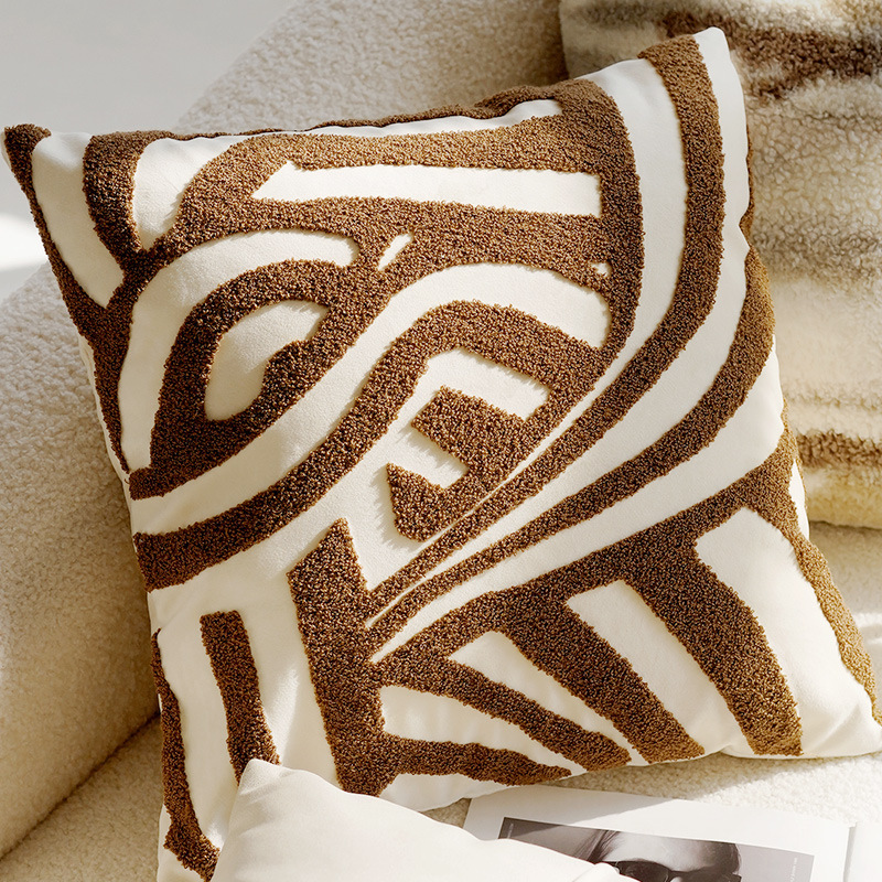 45x45CM Brown Vintage Nordic T - Home Textiles Luxury 评论和价格