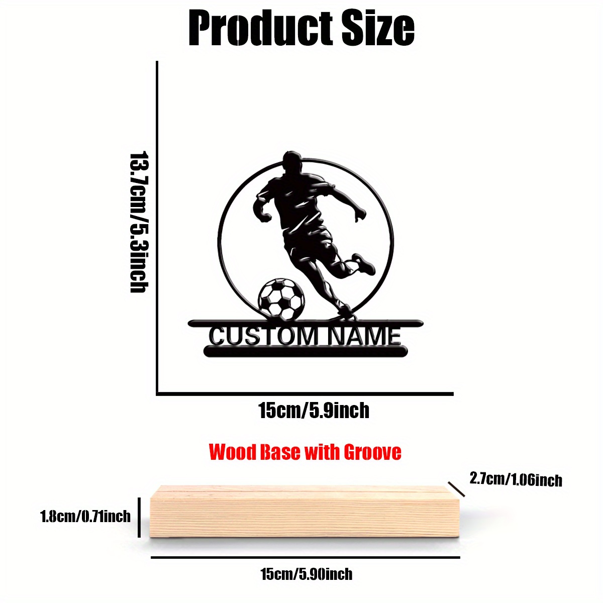 Custom Soccer Player Metal Sta - Home Textiles Products 评论和价格