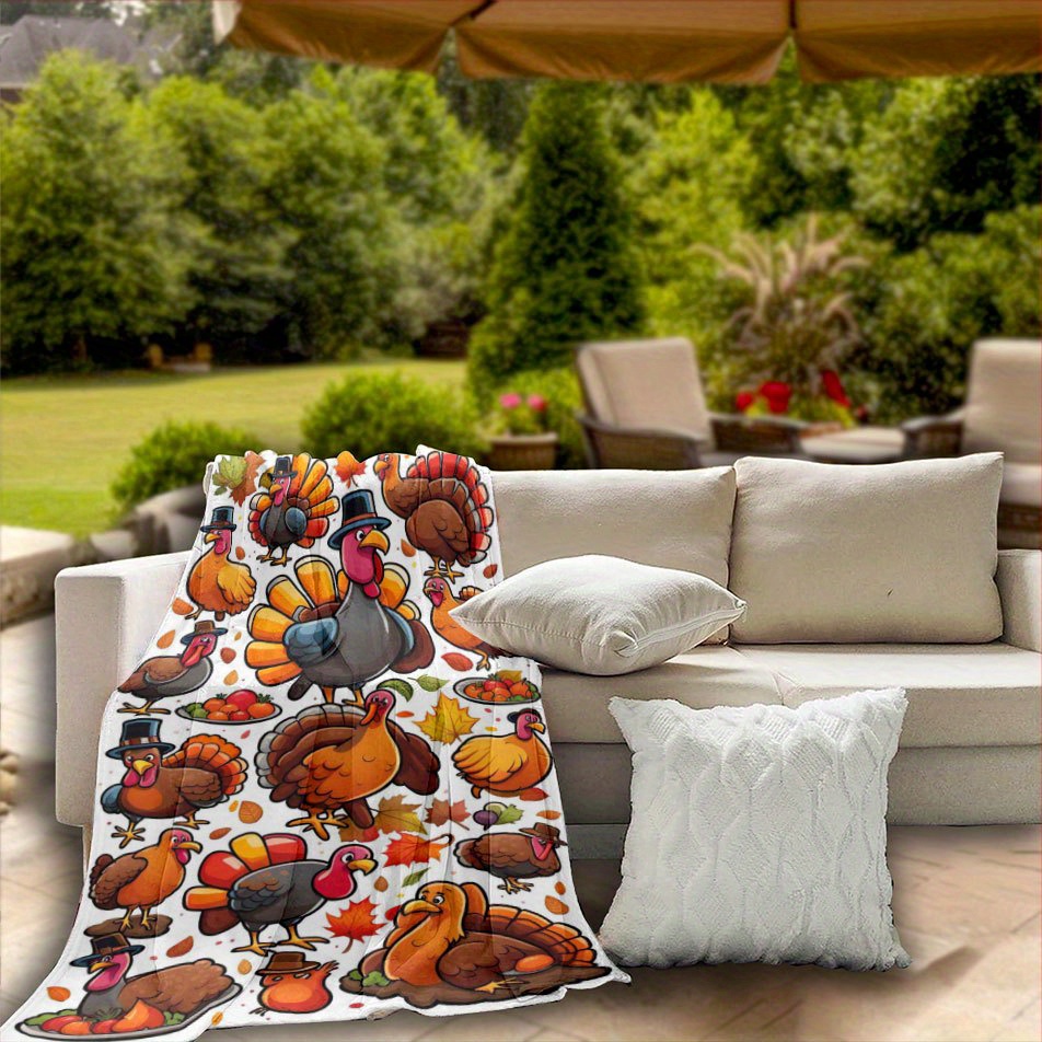 Turkey Thanksgiving Blanket Au - Home Textiles Turkey 评论和价格