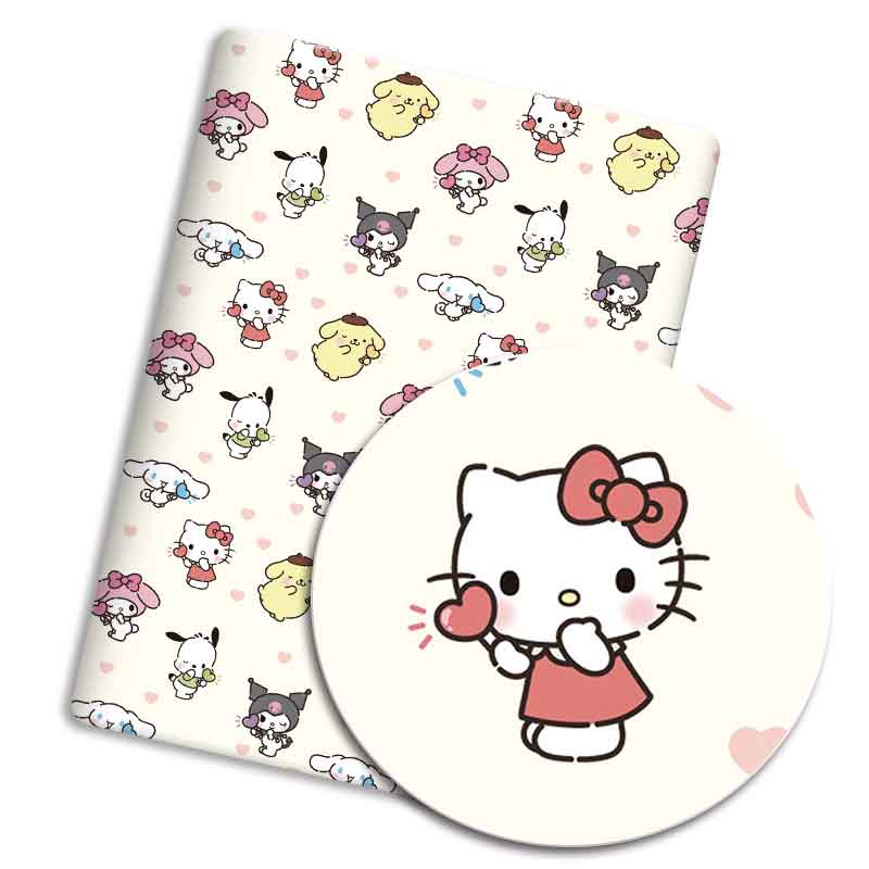 Hot Sanrio fabric Cartoon 140x - Hot Home Of Textiles 评论和价格