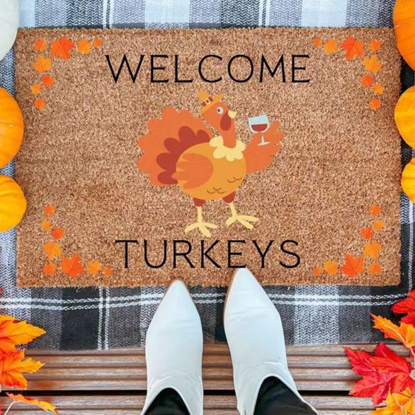 Personalized Welcome Turkeys D - Home Textiles Turkey 评论和价格