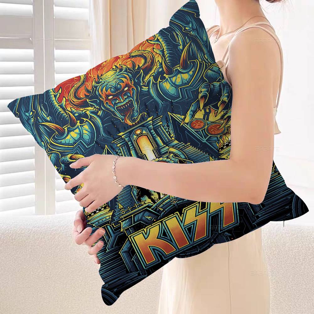 Rock Band Kiss hot Pillowcase  - Hot Home Of Textiles 评论和价格