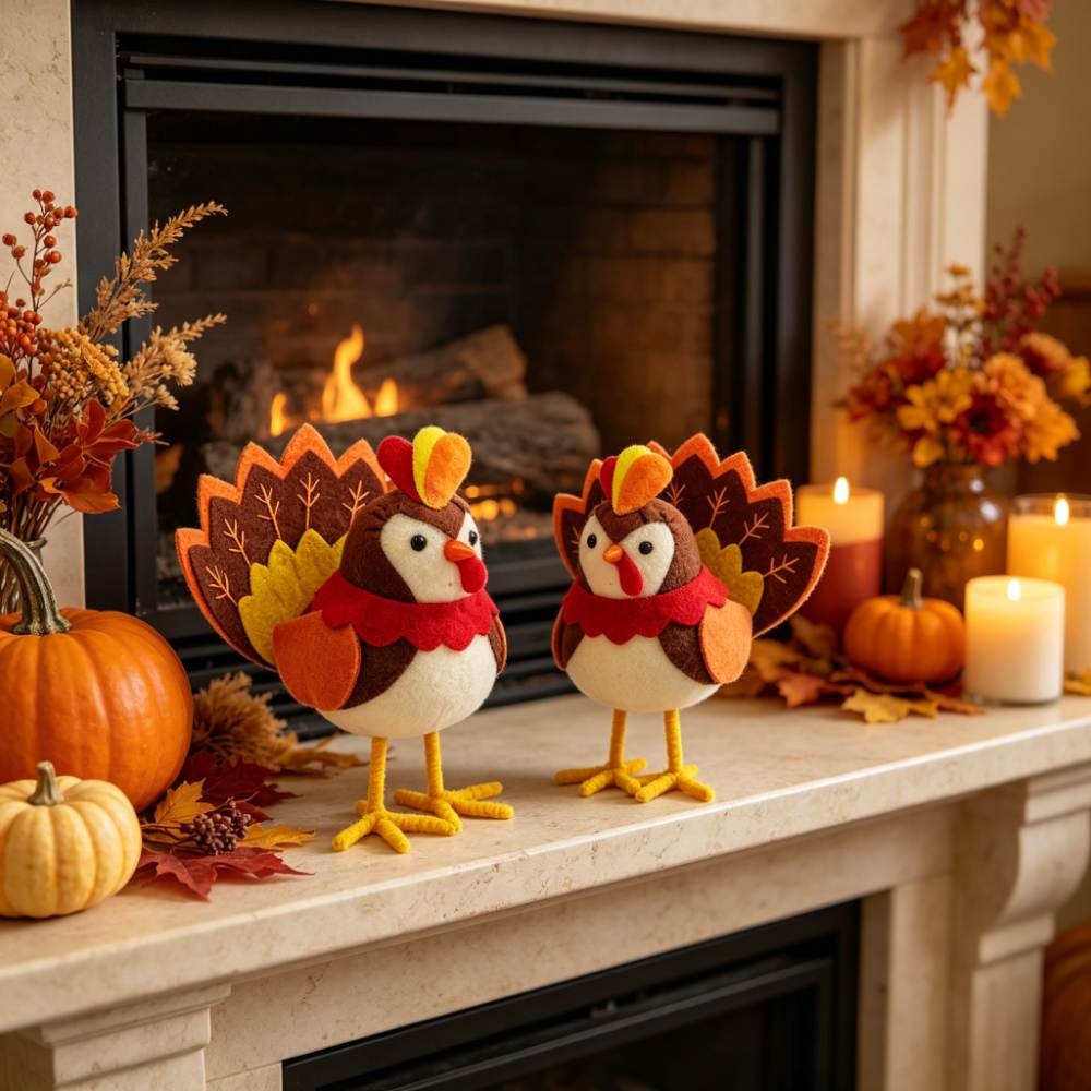 Thanksgiving Turkey Figurines  - Home Textiles Turkey 评论和价格