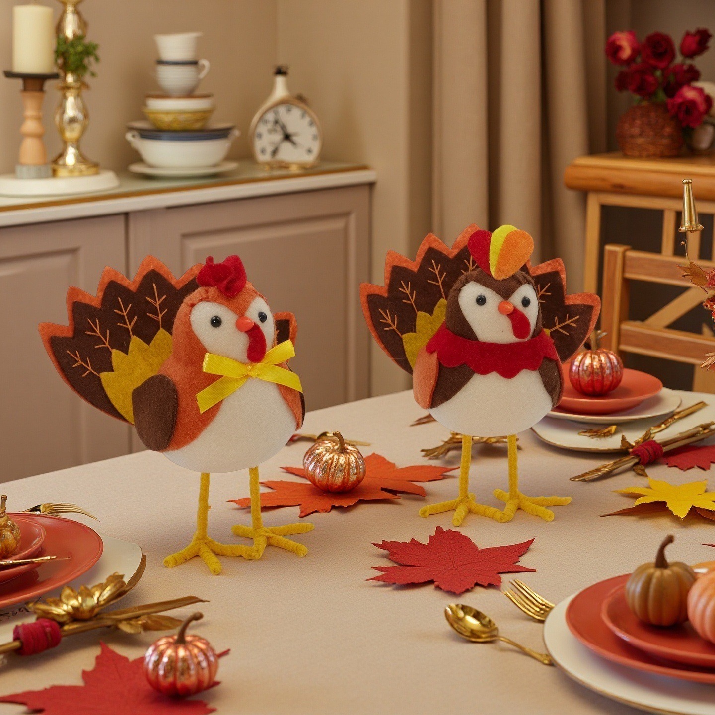 Thanksgiving Turkey Figurines  - Home Textiles Turkey 评论和价格