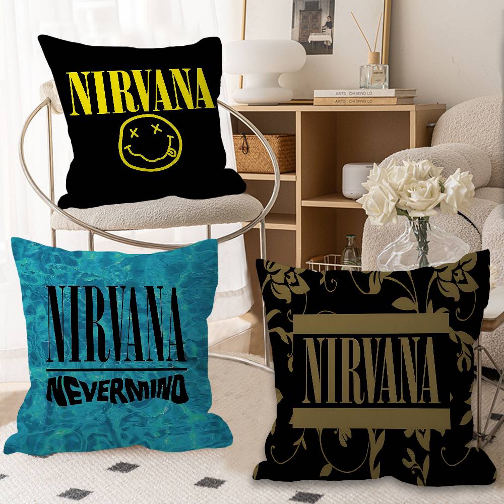Band Hot N-Nirvanas Pillow Cus - Hot Home Of Textiles 评论和价格