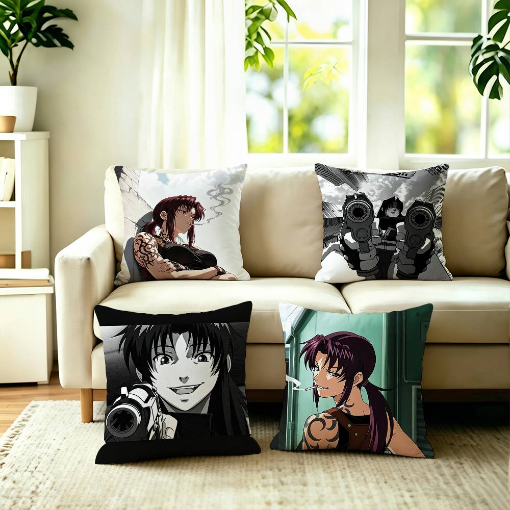 Hot Anime B-Black Lagoon Squar - Hot Home Of Textiles 评论和价格