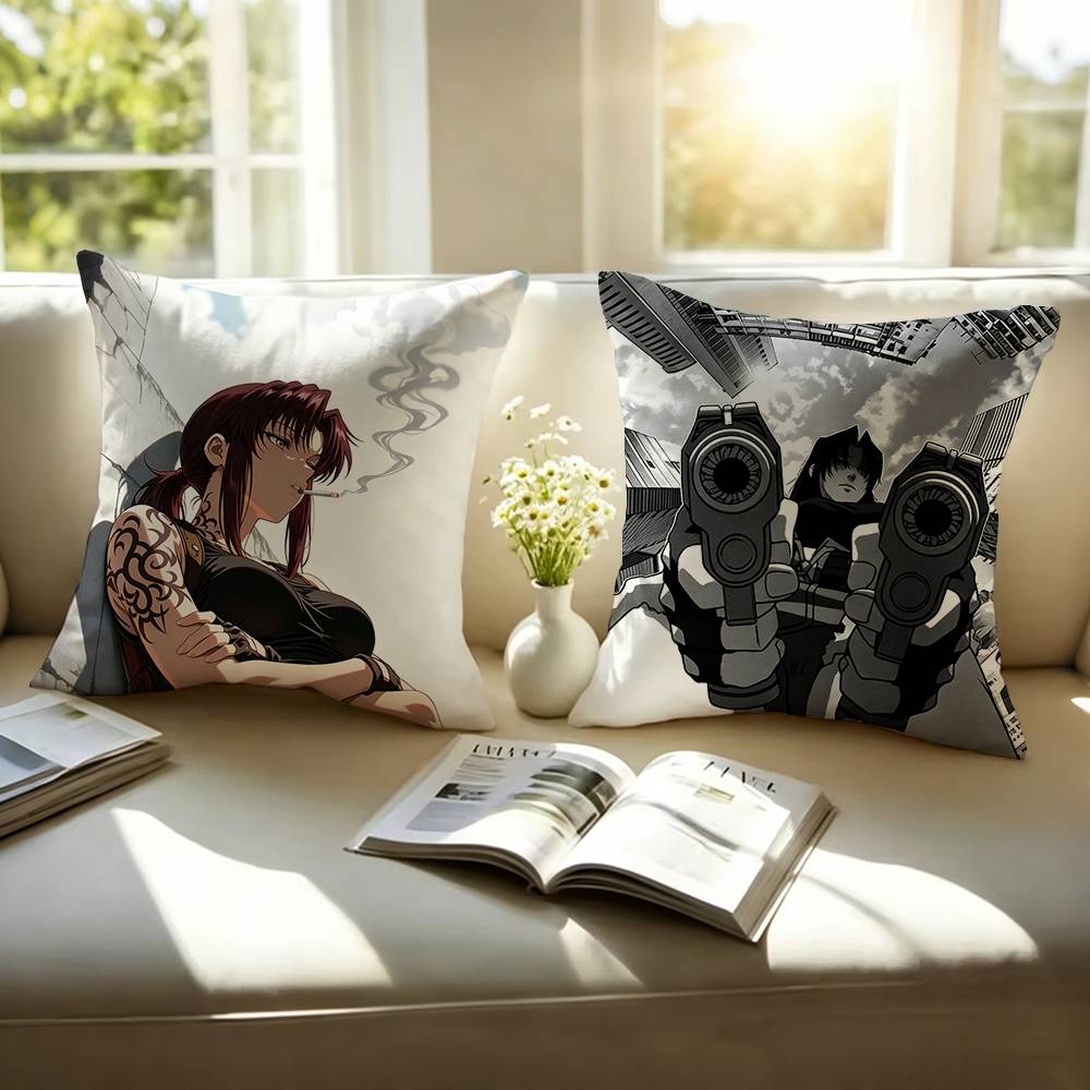 Hot Anime B-Black Lagoon Squar - Hot Home Of Textiles 评论和价格